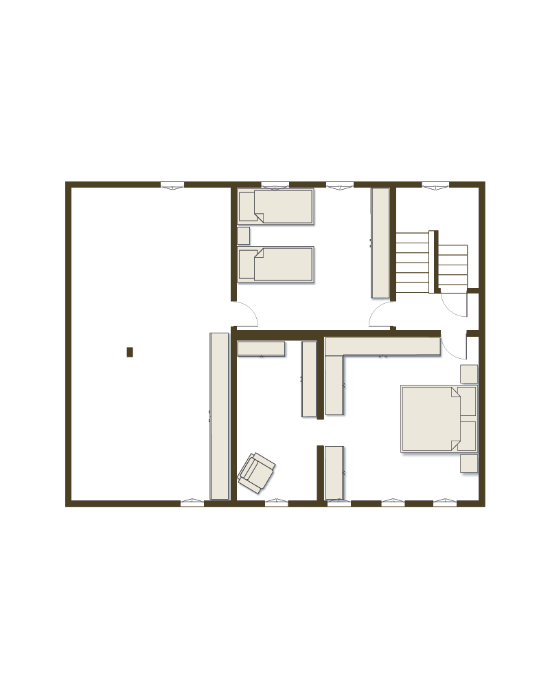 Chalet La Tine - niv 1er étage